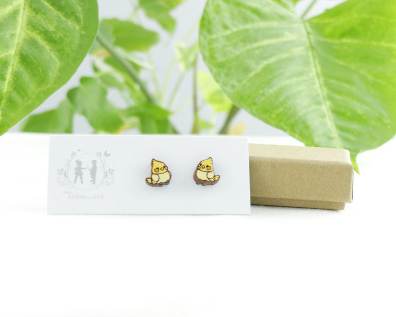 Cockatiel earrings on sale