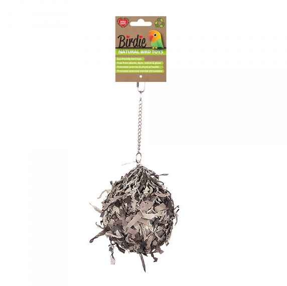 Birdie Foraging Super Shredder Ball Jumbo Natural