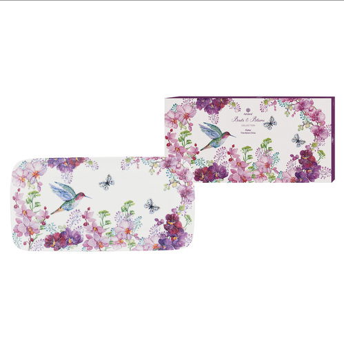 Birds + Blooms Rectangular Platter