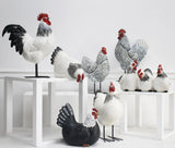 Rooster Tall White