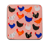 Coasters (Set of 4) - Bright Hens