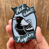 Mad about Magpies - Embroidered Patch by Briget Farmer