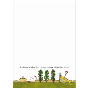 Red Tractor "Garden Therapy" A5 Notepad