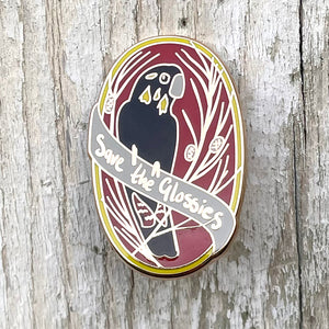 Save the Glossies Enamel Pin