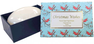 Beautiful Christmas Soap featuring Red Bird